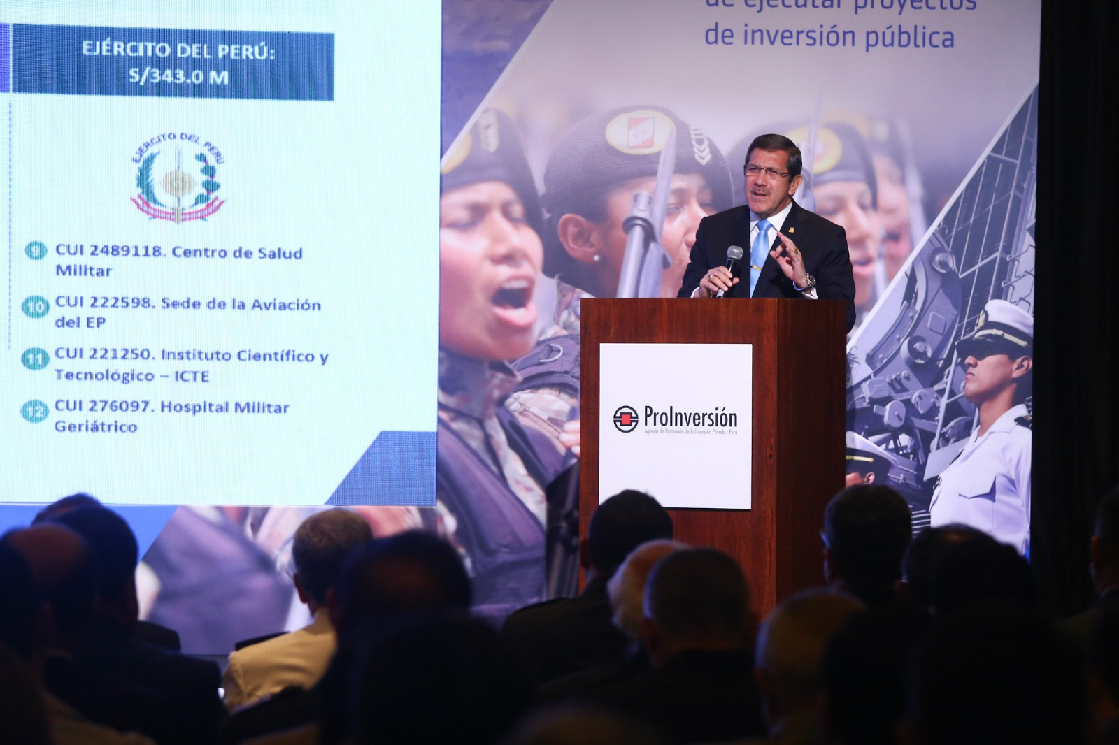 Ministro de Defensa presentó cartera de proyectos que beneficiarán a las Fuerzas Armadas