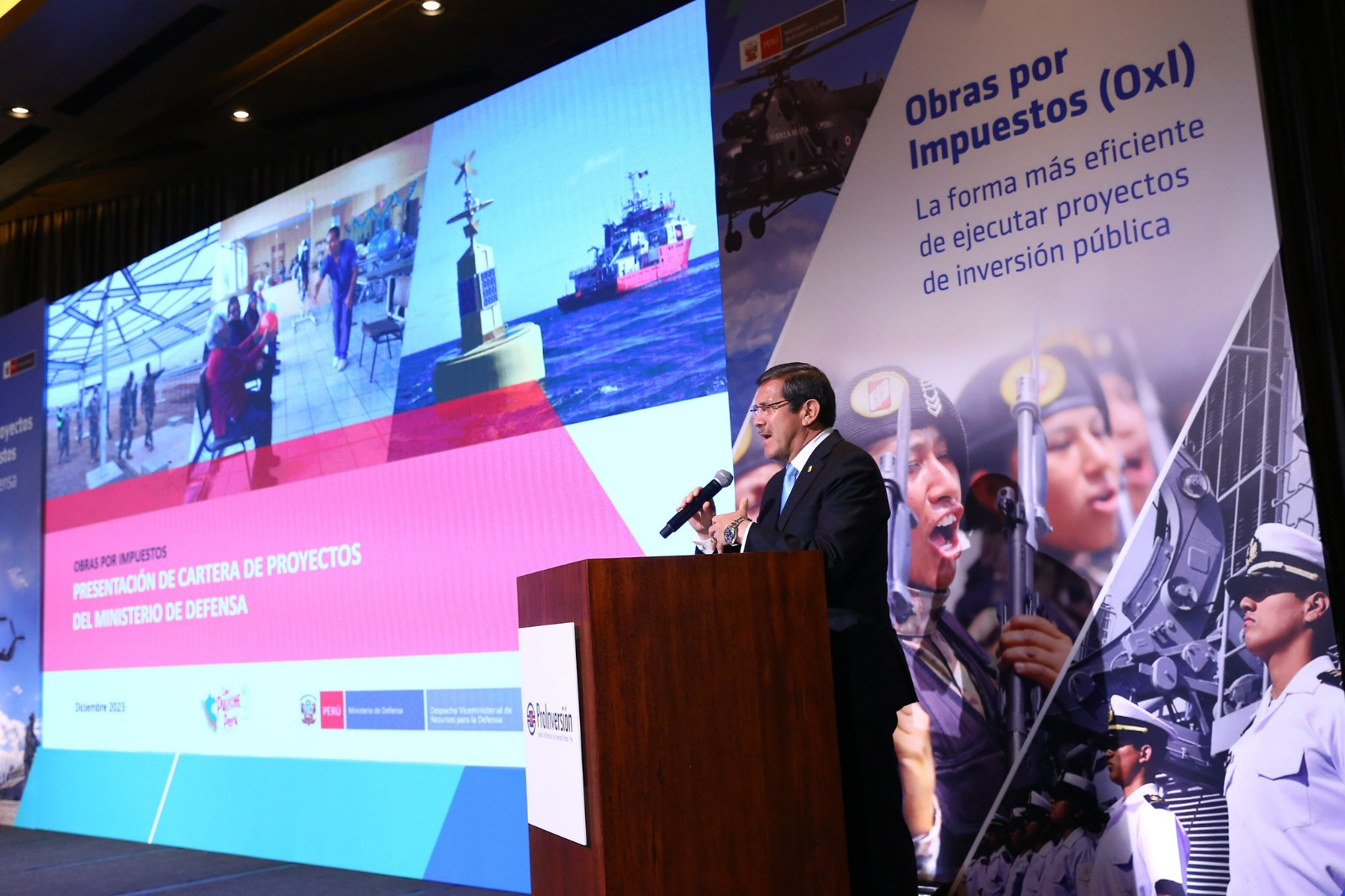 Ministro de Defensa presentó cartera de proyectos que beneficiarán a las Fuerzas Armadas