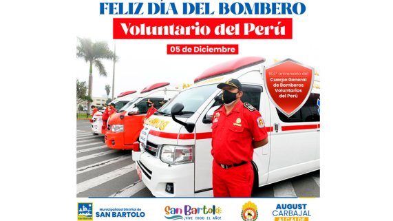 ¡Feliz 163* Aniversario Cuerpo de Bomberos del Perú!
