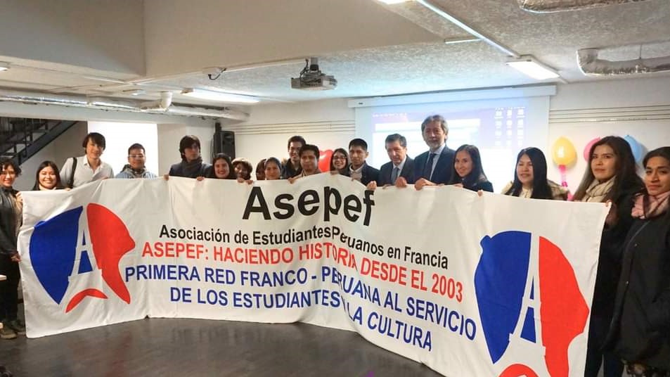 Consulado General del Perú en París resalta labor de la Asociación de Estudiantes Peruanos en Francia en su 20° aniversario