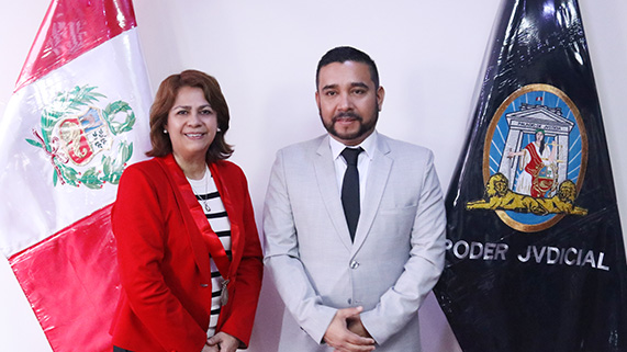 Presidenta de la Corte Superior de Justicia del Callao, Teresa Jesús Soto Gordon, y el Intendente Regional de Fiscalización Laboral (Sunafil) del Callao, Doyle Acosta Vaca, anunciaron que continuarán trabajando de manera articulada en el ámbito de la capacitación para magistrados, servidores judiciales y personal de ambas entidades