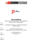 Vista preliminar de documento Proveedores adjudicatarios EXT-CE-2023-24