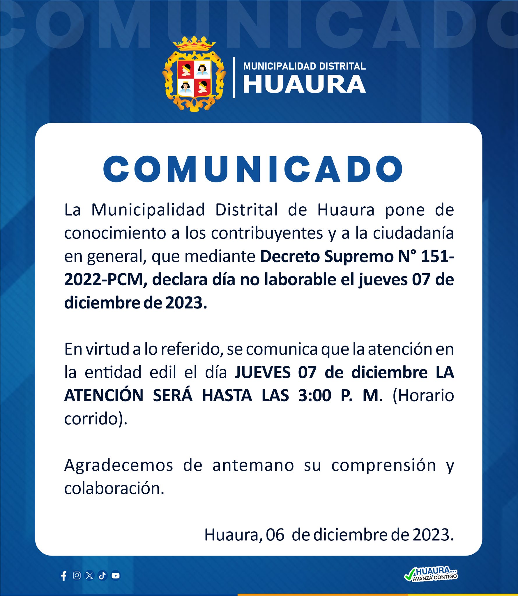 𝐂𝐎𝐌𝐔𝐍𝐈𝐂𝐀𝐃𝐎: