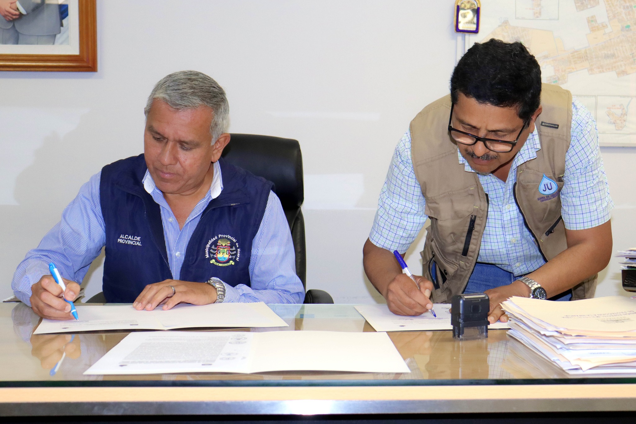 Se firma convenio de cooperación interinstitucional entre la Municipalidad de Huaral y la Junta de Usuarios