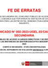 Vista preliminar de documento Fe de Erratas Comunicado 2
