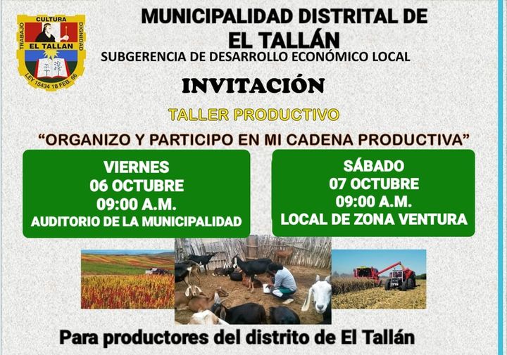 invitación a taller productivos