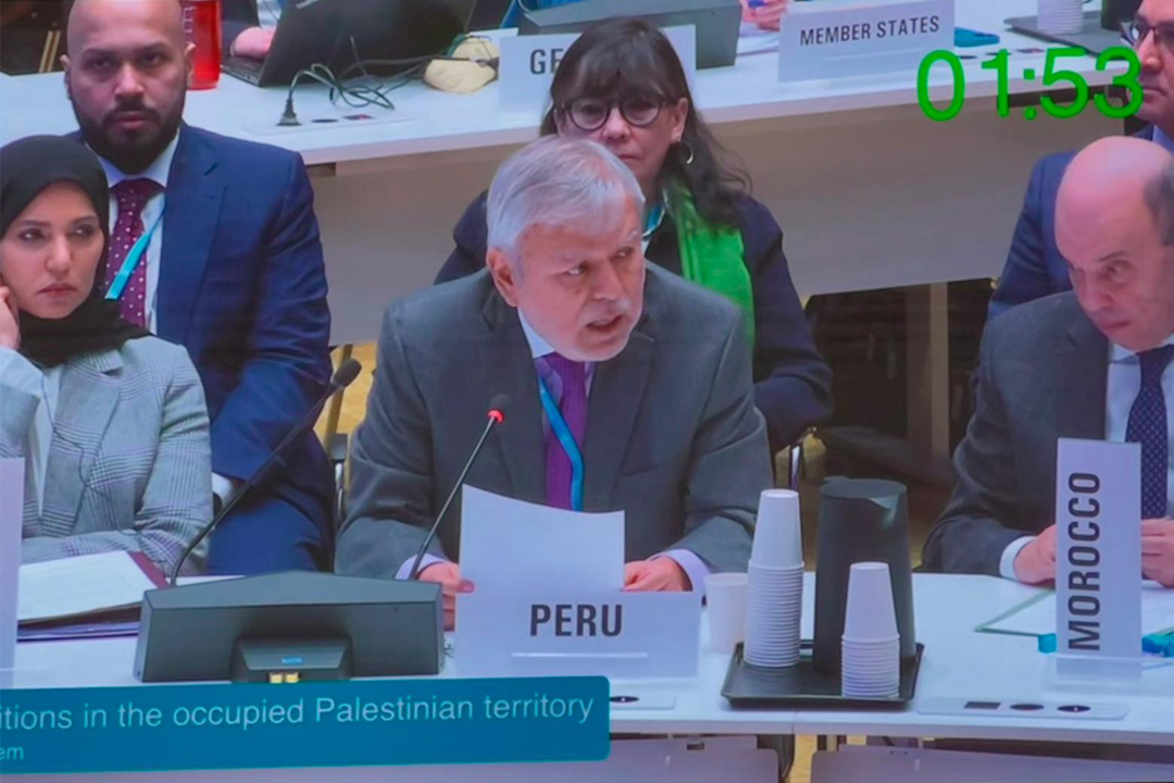 El Perú participa en Sesión Especial del Consejo Ejecutivo de la OMS sobre la Situación Sanitaria en los Territorios Palestinos Ocupados