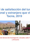 Vista preliminar de documento Tacna, Nivel de Satisfacción de Turistas 2019