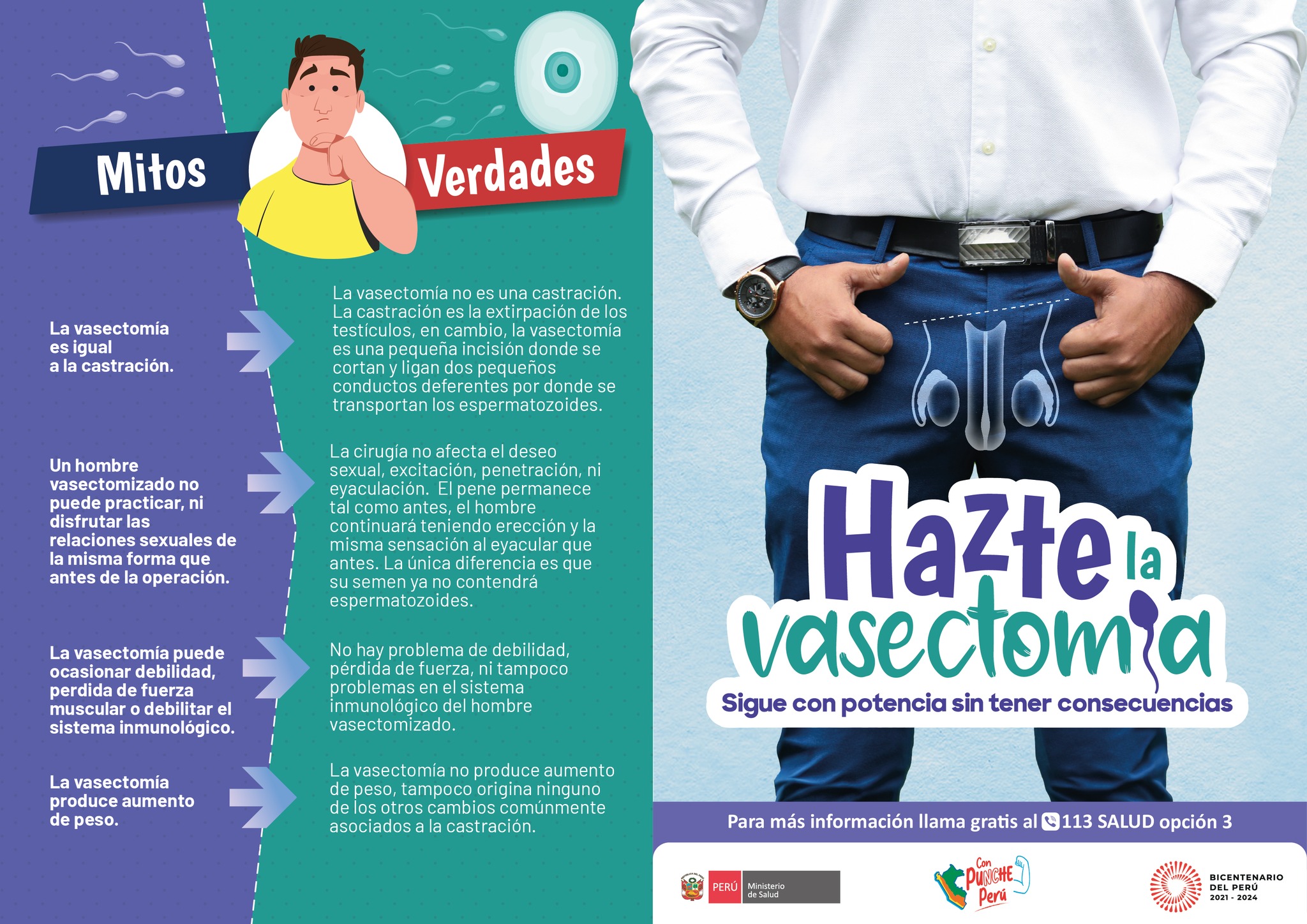 lanzamiento de la campaña gratuita de vasectomía sin bisturí