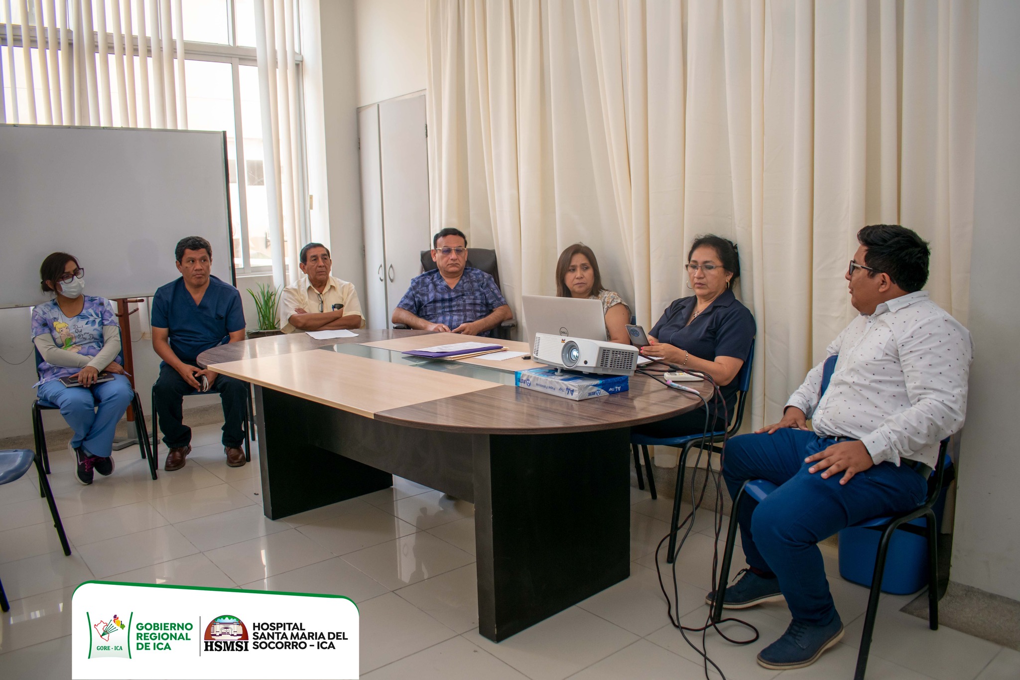 reunión de coordinación con jefes de los diferentes servicios y departamentos del HSMSI