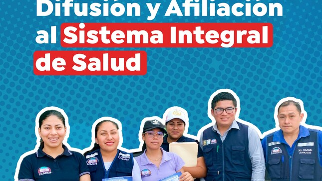 La Unidad de Seguros del Hospital Santa María del Socorro realizo la Campaña de Difusión sobre el SIS