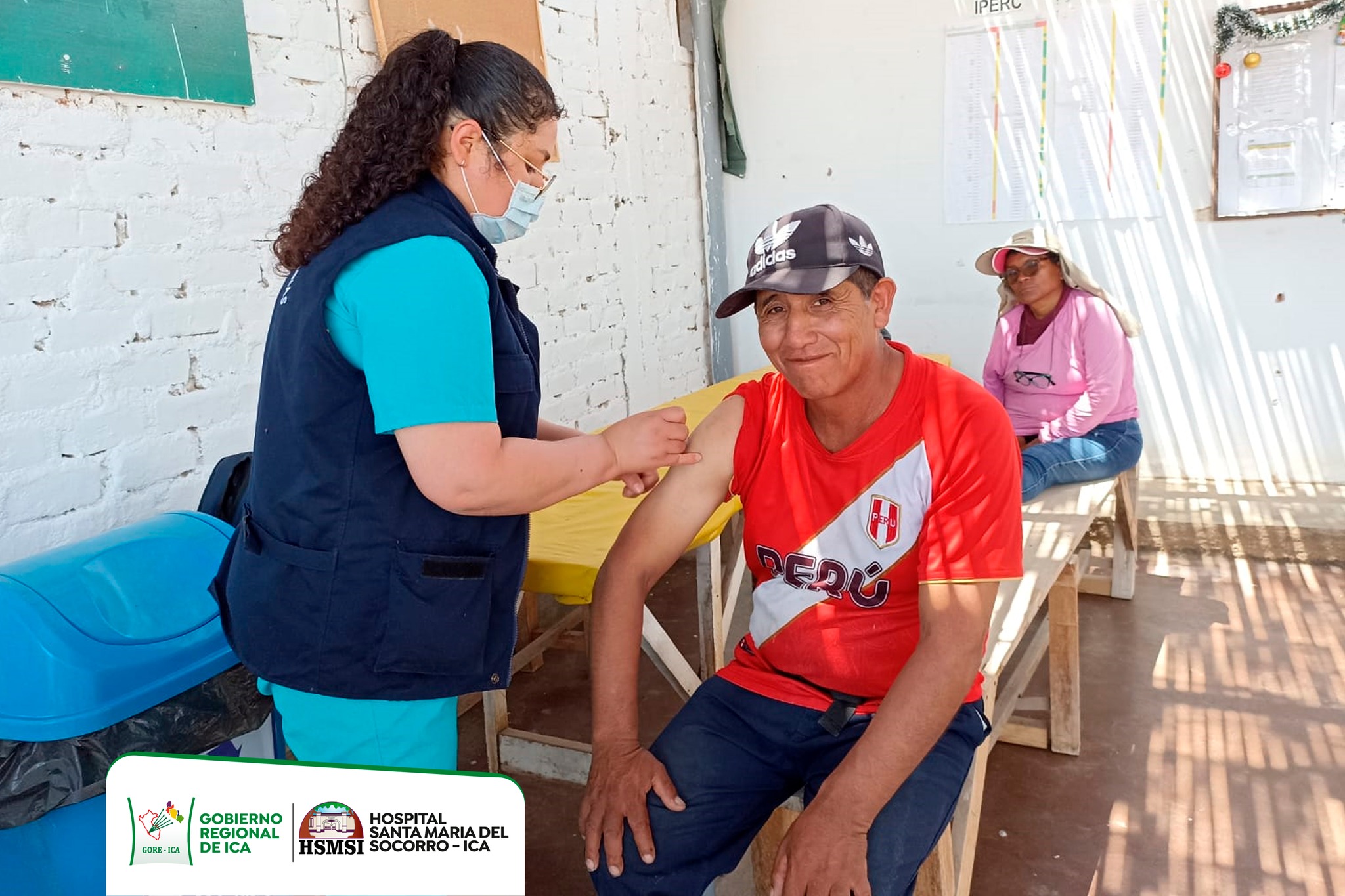 inicio de la “Segunda Jornada de Vacunación” en el Hospital Santa María del Socorro