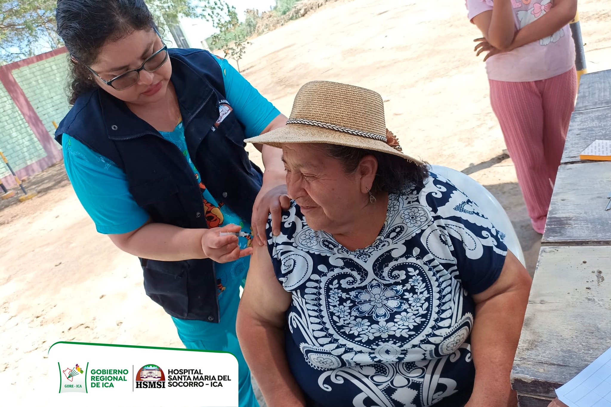 inicio de la “Segunda Jornada de Vacunación” en el Hospital Santa María del Socorro