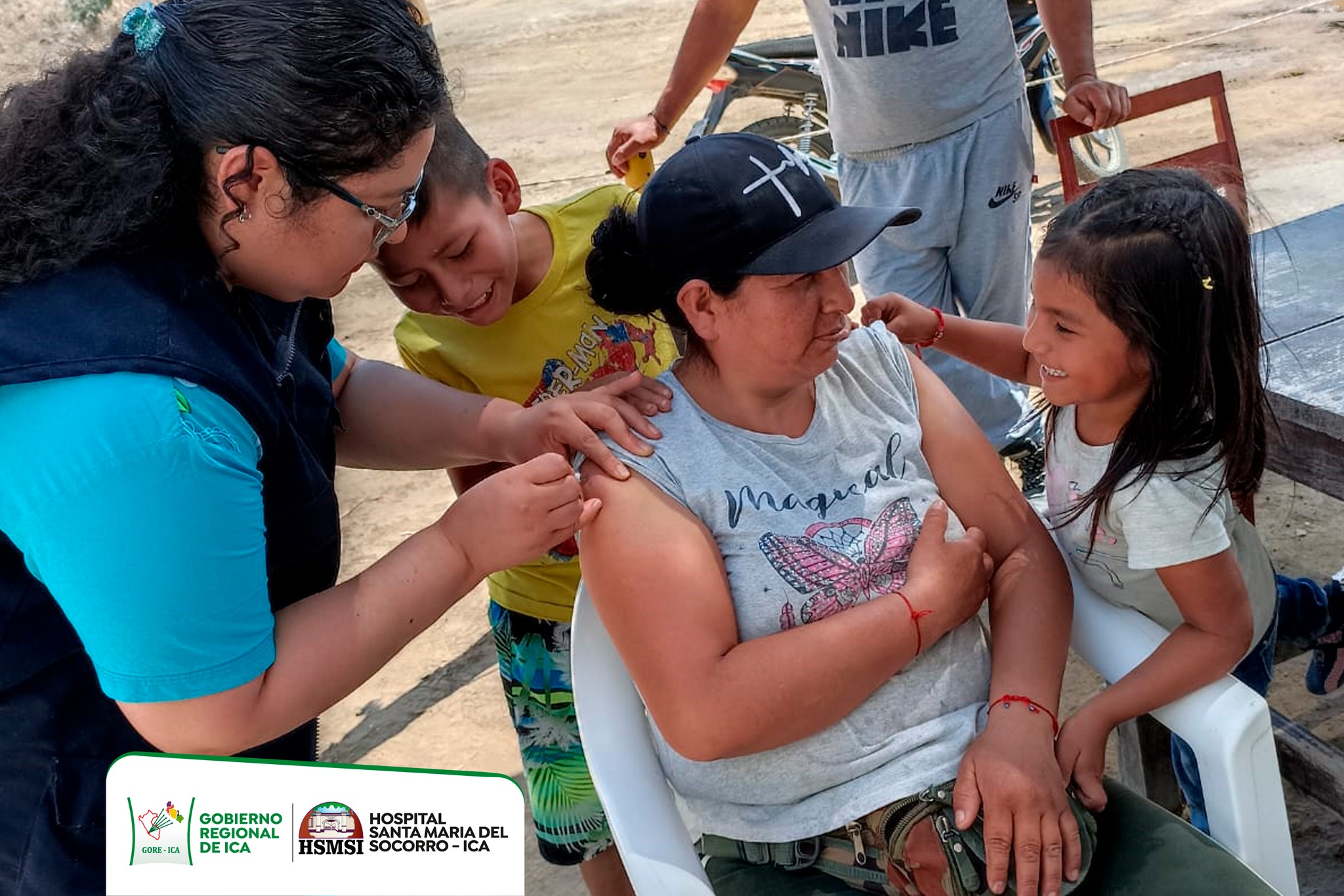 inicio de la “Segunda Jornada de Vacunación” en el Hospital Santa María del Socorro