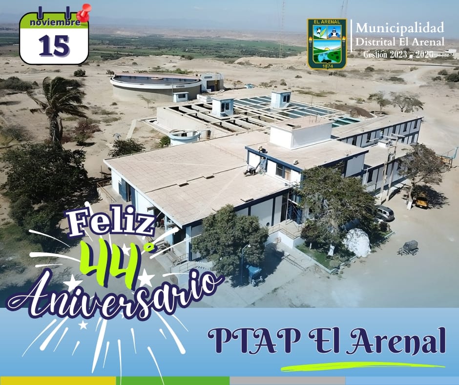 Flyer por el Aniversario de PTAP - El Arenal