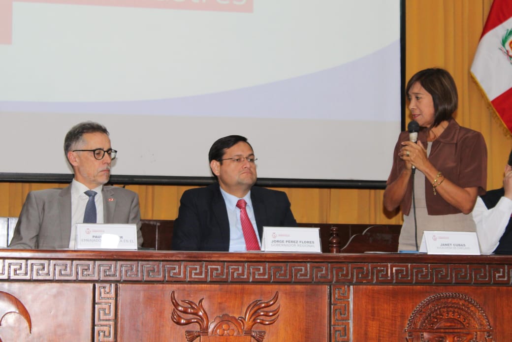 Alcaldesa de Chiclayo expresó disculpas públicas a Embajador Suizo por actitudes y decisiones de gestiones ediles pasadas