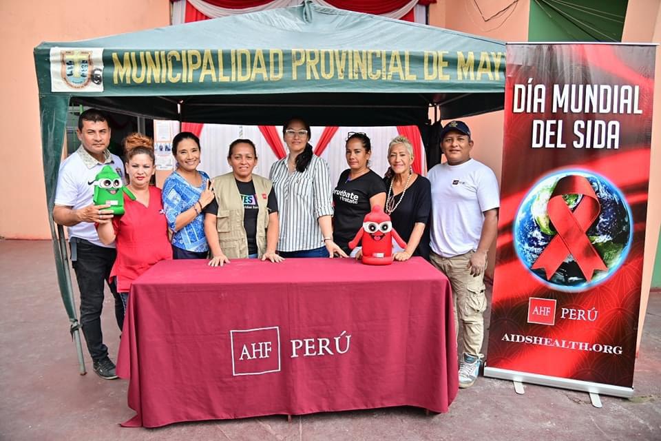 Municipalidad de Maynas y AHF Perú conmemoran el dia de la lucha contra el VIH con tamizaje y charlas preventivas