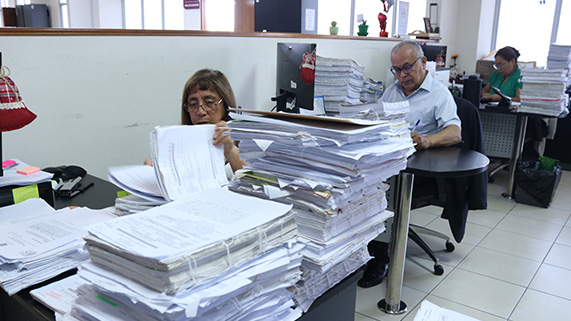 Juzgados Civiles de la Corte Superior de Justicia del Callao realizan jornada maratónica de descarga procesal con el fin de descongestionar la alta carga de procesos judiciales