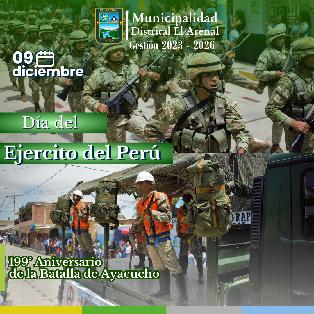 Flyer por el Día del Ejercito del Perú