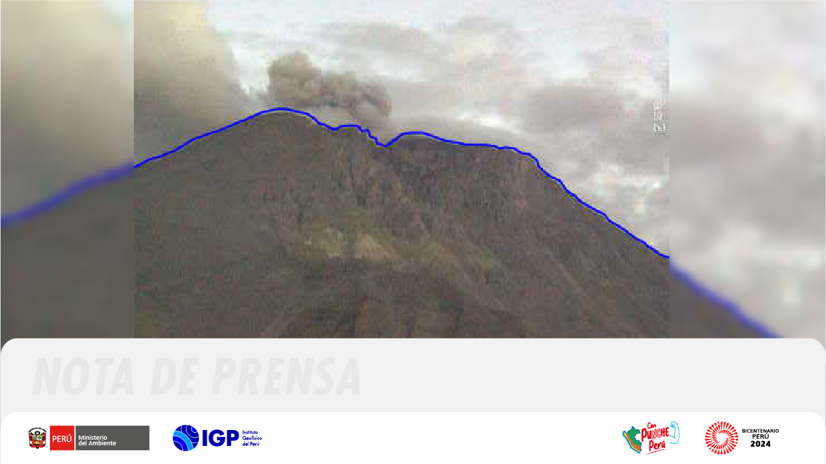 IGP registra nuevas y leves emisiones de ceniza en el volcán Ubinas