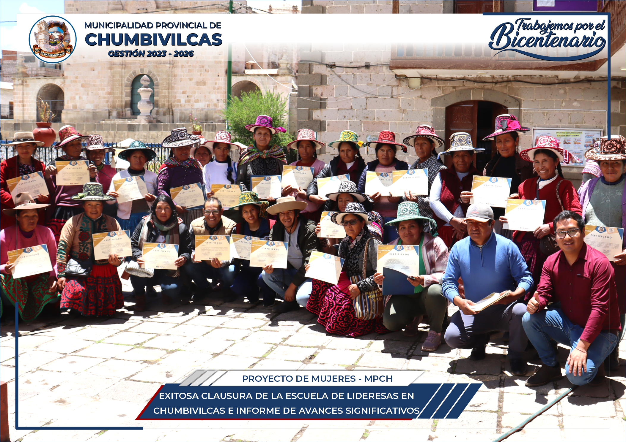 Municipalidad de Chumbivilcas clausura con éxito la Escuela de Lideresas en Chumbivilcas 