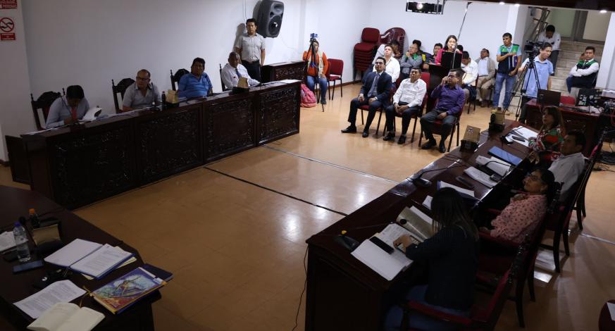 El Alcalde Provincial John Larry Coayla presidió la 23° sesión ordinaria de Concejo Municipal.