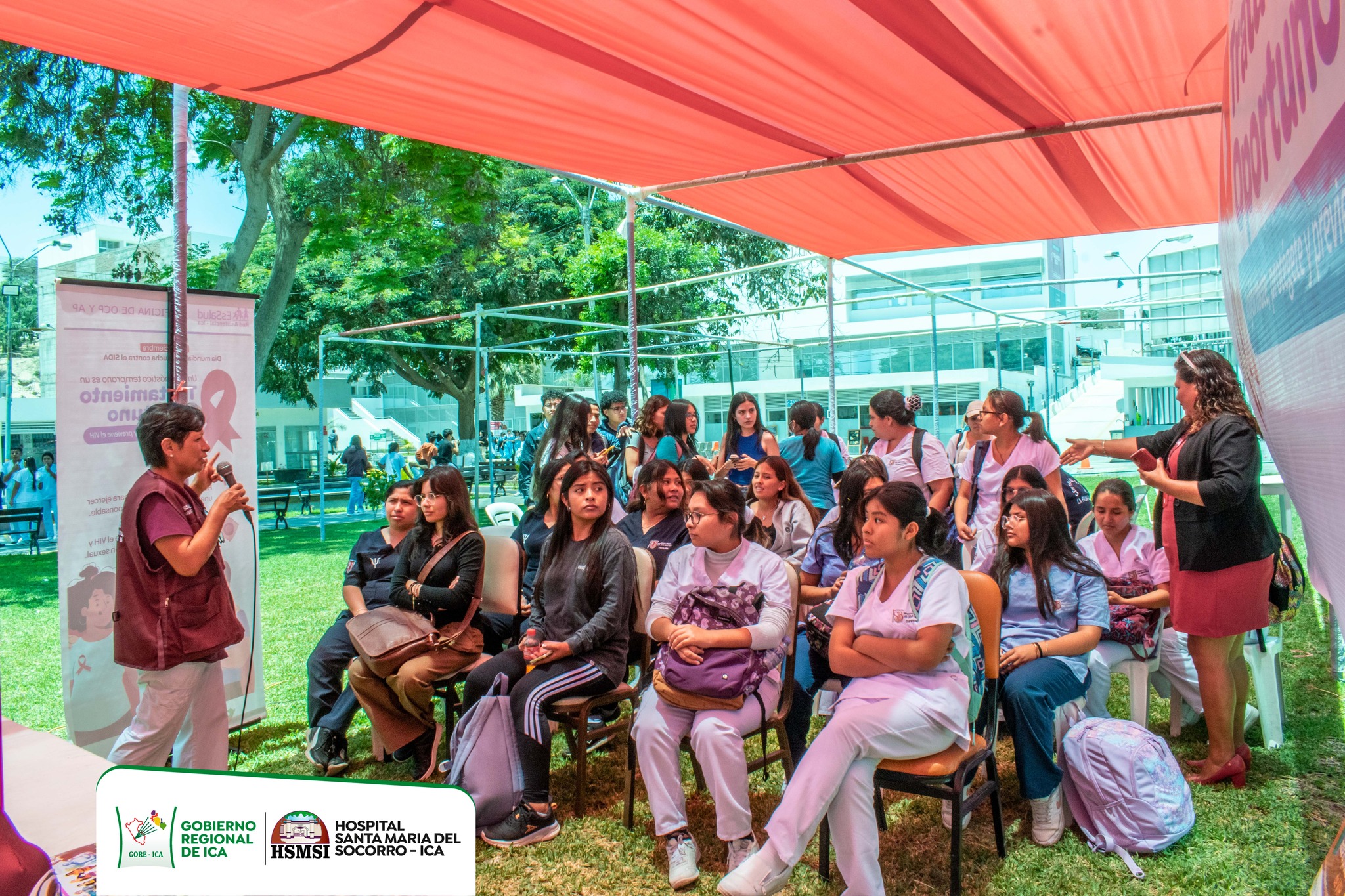 Campaña de tamizaje por el VIHSIDA, dirigido a estudiantes, docentes de la Universidad Privada San Juan Bautista – Filial I