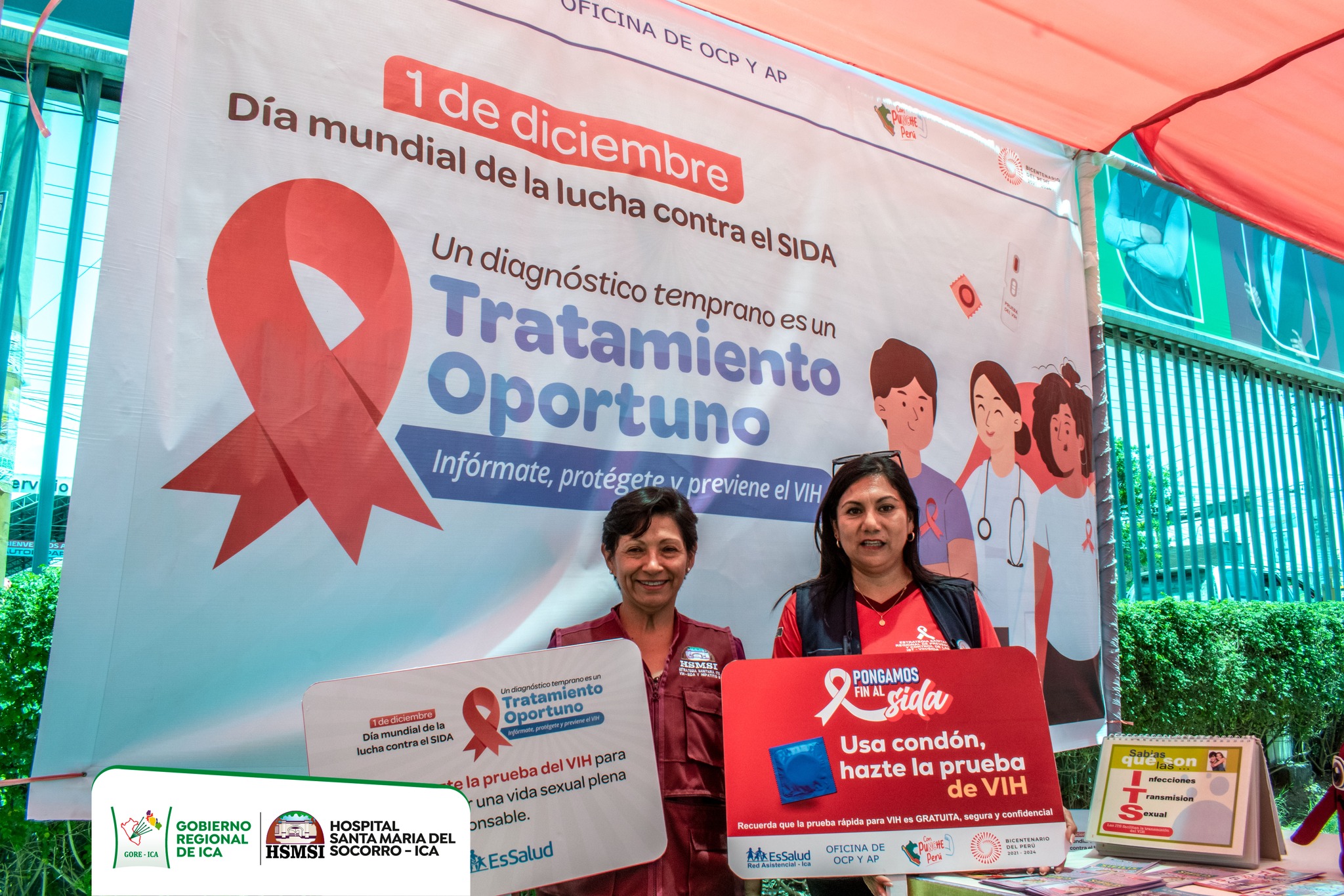 Campaña de tamizaje por el VIHSIDA, dirigido a estudiantes, docentes de la Universidad Privada San Juan Bautista – Filial I