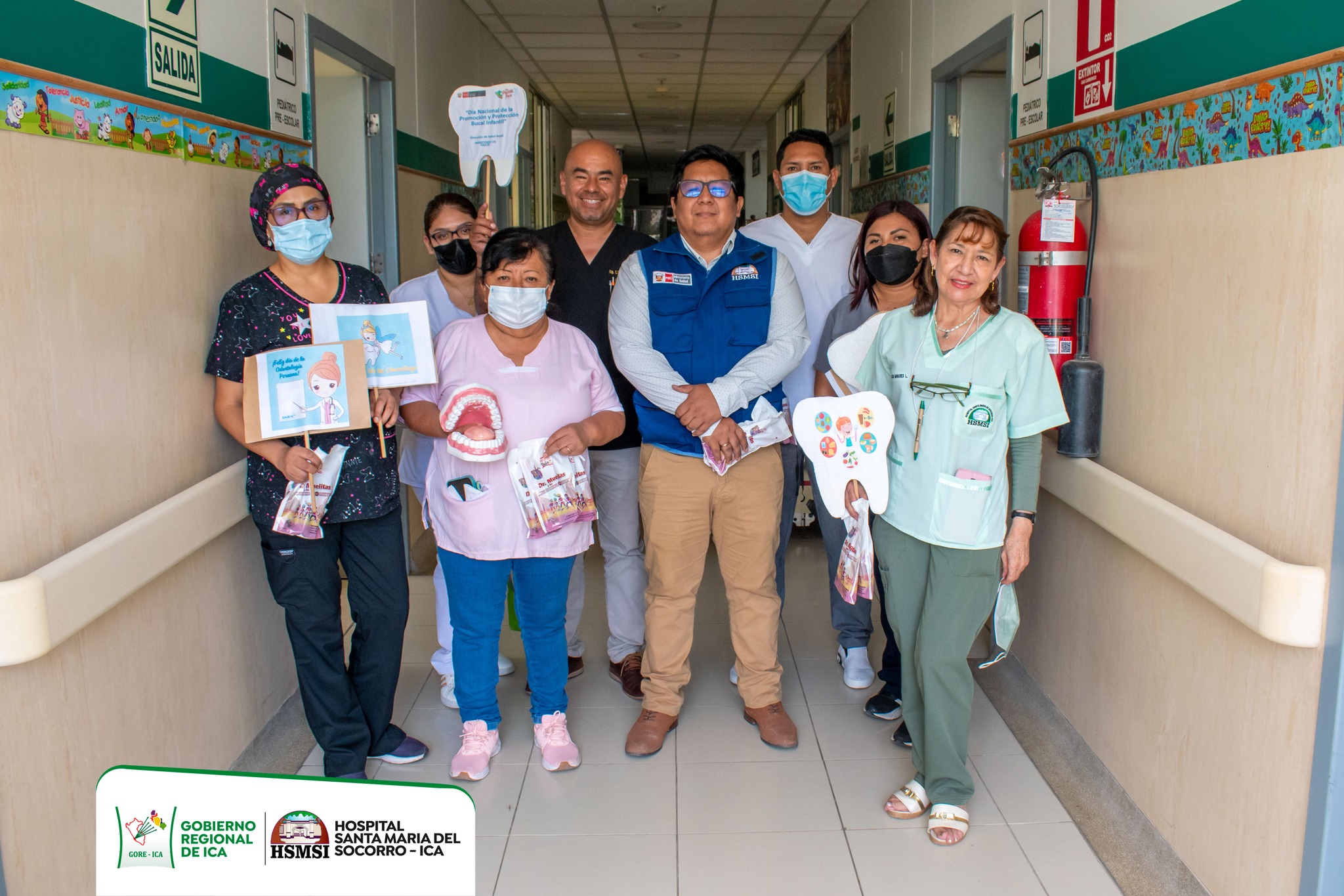 Entrega Kits de Limpieza Bucal a los pacientes hospitalizados del Departamento de Pediatría