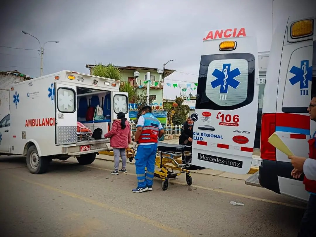 Imagen del traslado de la gestante