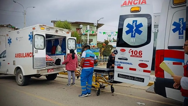 Imagen del traslado de la gestante