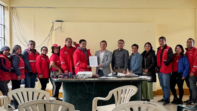 Imagenes de la reunión celebrada en la red de Salud Spanchez Carrión