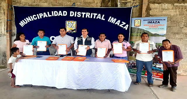Autoridad Nacional del Agua – ANA entrega de 85 Resoluciones Administrativas de uso de Agua en el Distrito de Imaza