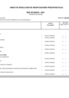 Vista preliminar de documento Anexo de Resolución de Modificaciones Presupuestales - Marzo 2022