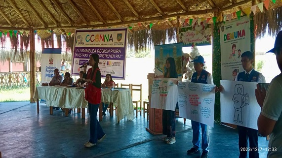 DRTPE Piura participó el día Jueves 07/11/2023 en la IV Asamblea del CCONNA Regional en Sechura