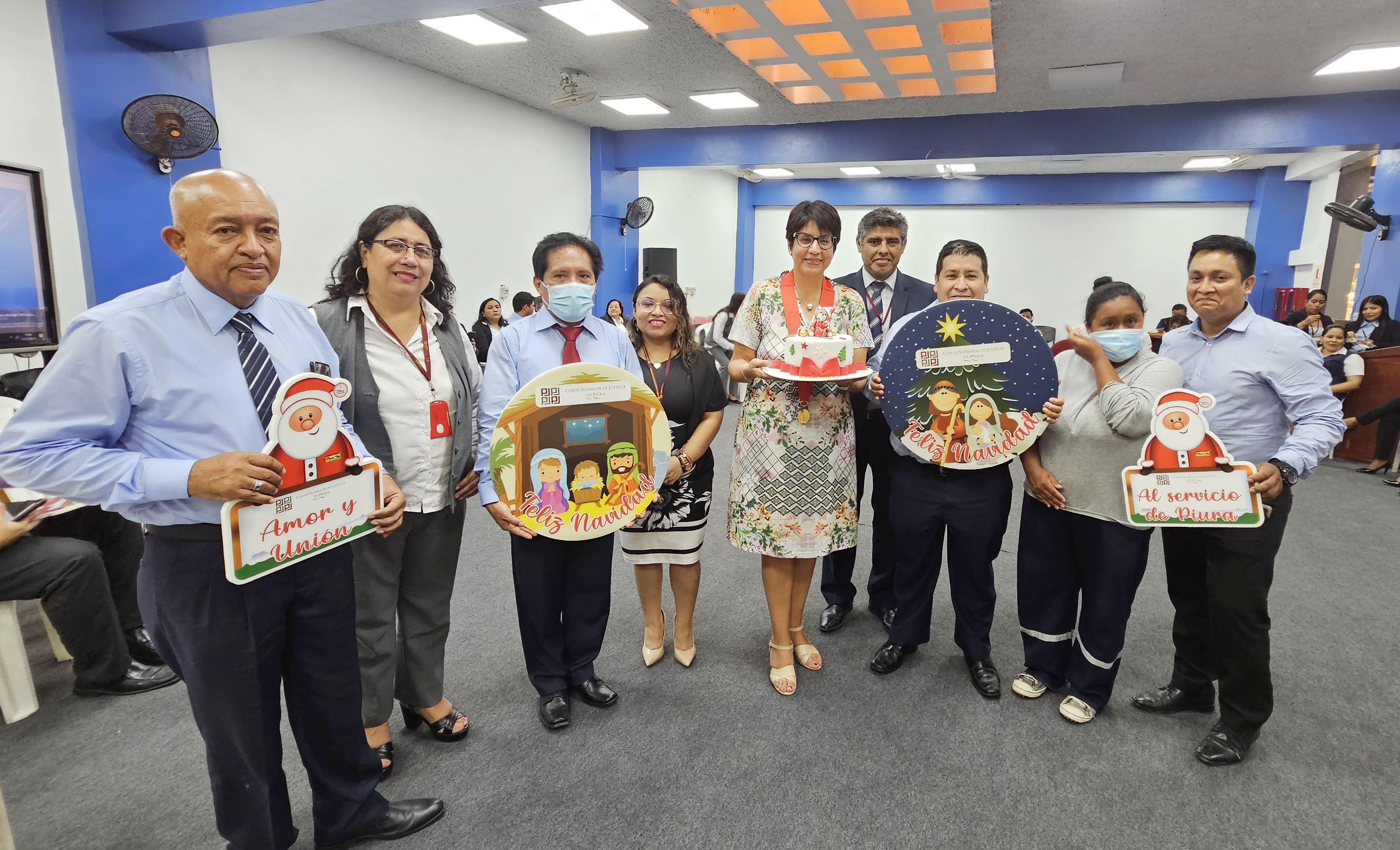 Paita se unió a la posada navideña