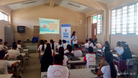 DRTPE Piura ofreció capacitación en la I.E. Santísima Virgen De Guadalupe