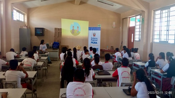 DRTPE Piura ofreció capacitación en la I.E. Santísima Virgen De Guadalupe