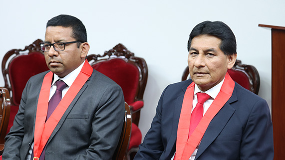 Nuevos jueces superiores Carlos Quiroga Periche y Walter Coello Huamán se incorporan a la Sala Plena de la Corte Superior de Justicia del Callao