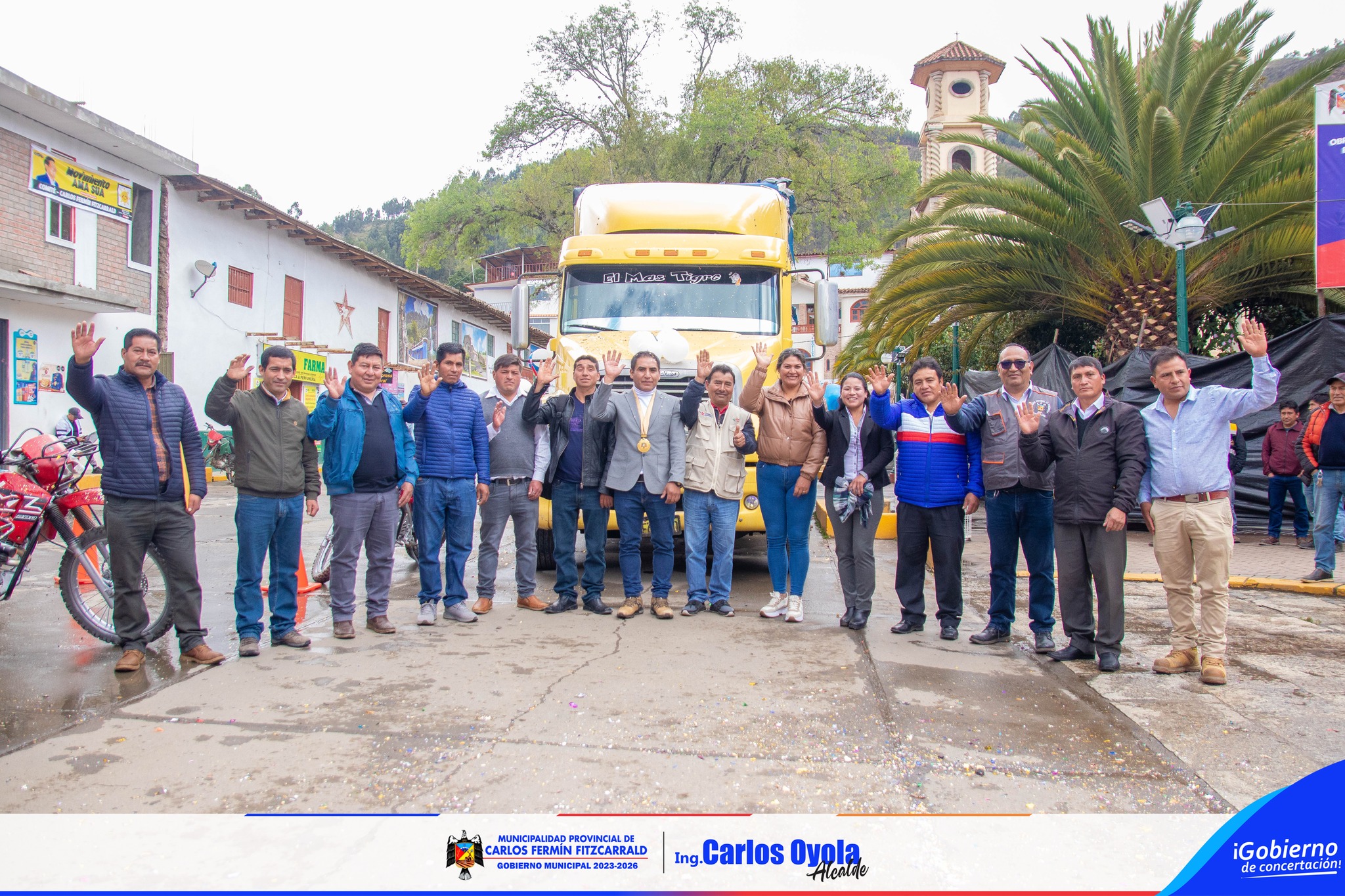 Entrega de bienes a municipalidades.