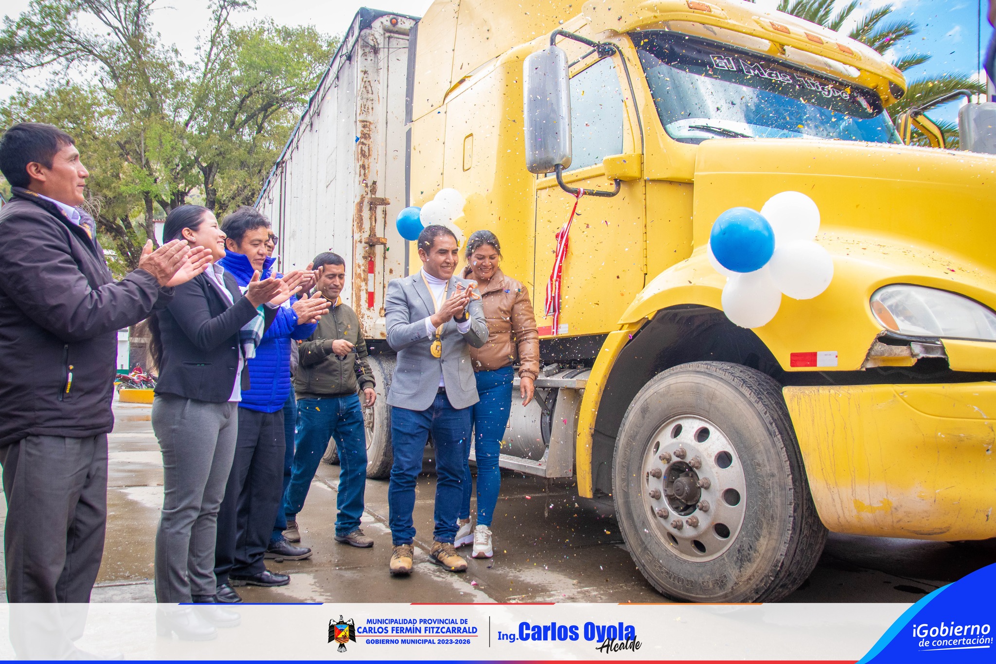Entrega de bienes a municipalidades.