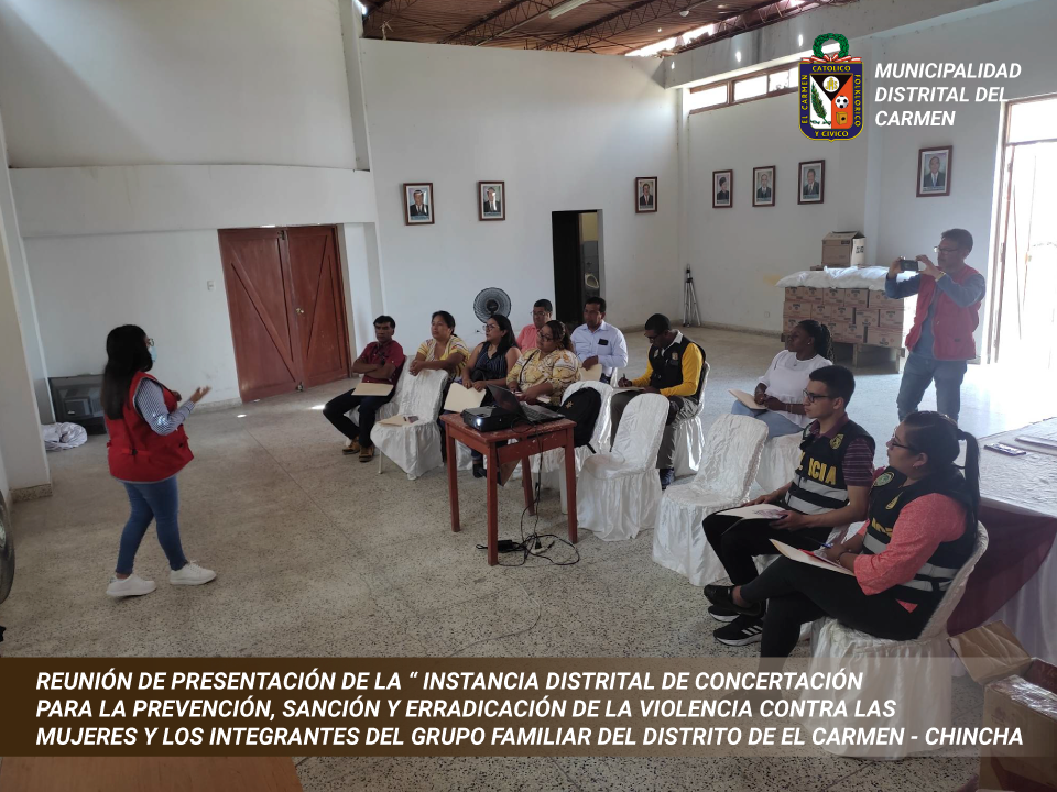 REUNIÓN DE PRESENTACIÓN DE LA INSTANCIA DISTRITAL DE CONCERTACIÓN