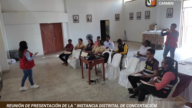 REUNIÓN DE PRESENTACIÓN  DE LA INSTANCIA DISTRITAL DE CONCERTACIÓN