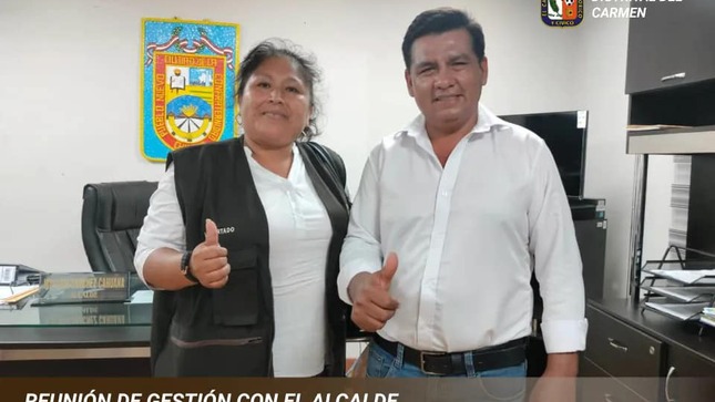 REUNIÓN IMPORTANTE CON EL ALCALDE DEL DISTRITO DE PUEBLO NUEVO