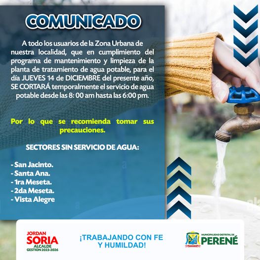 corte de agua