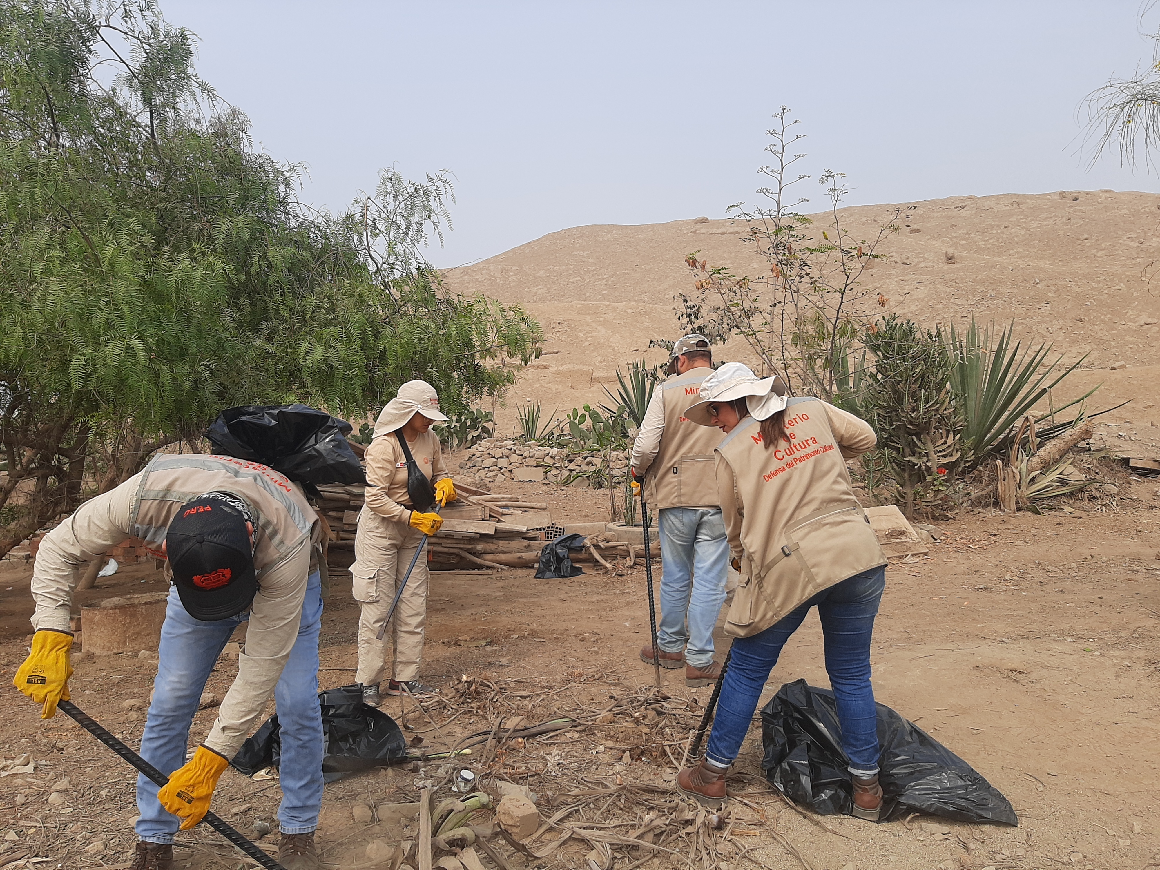 Ministerio de Cultura realizó acciones de protección del Sitio Arqueológico Pirámide de Nievería en Lurigancho-Chosica