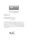 Vista preliminar de documento Aviso Sinceramiento Plan Estratégico de Tecnología de la Información