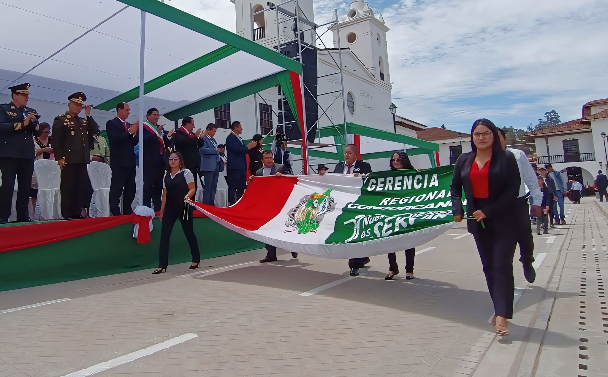 GSRC participa en ceremonia cívica por 191° aniversario de creación política del departamento de Amazonas.