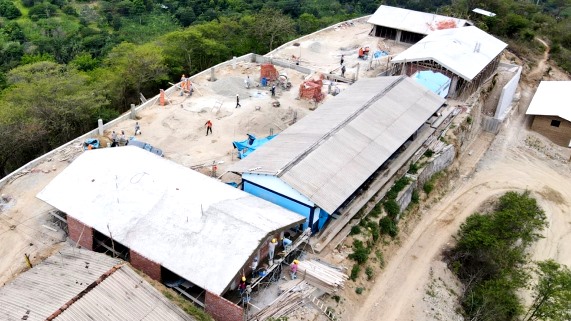 GORE acelera trabajos de la I.E. N°14389 en caserío Cumbicus Bajo (Ayabaca)