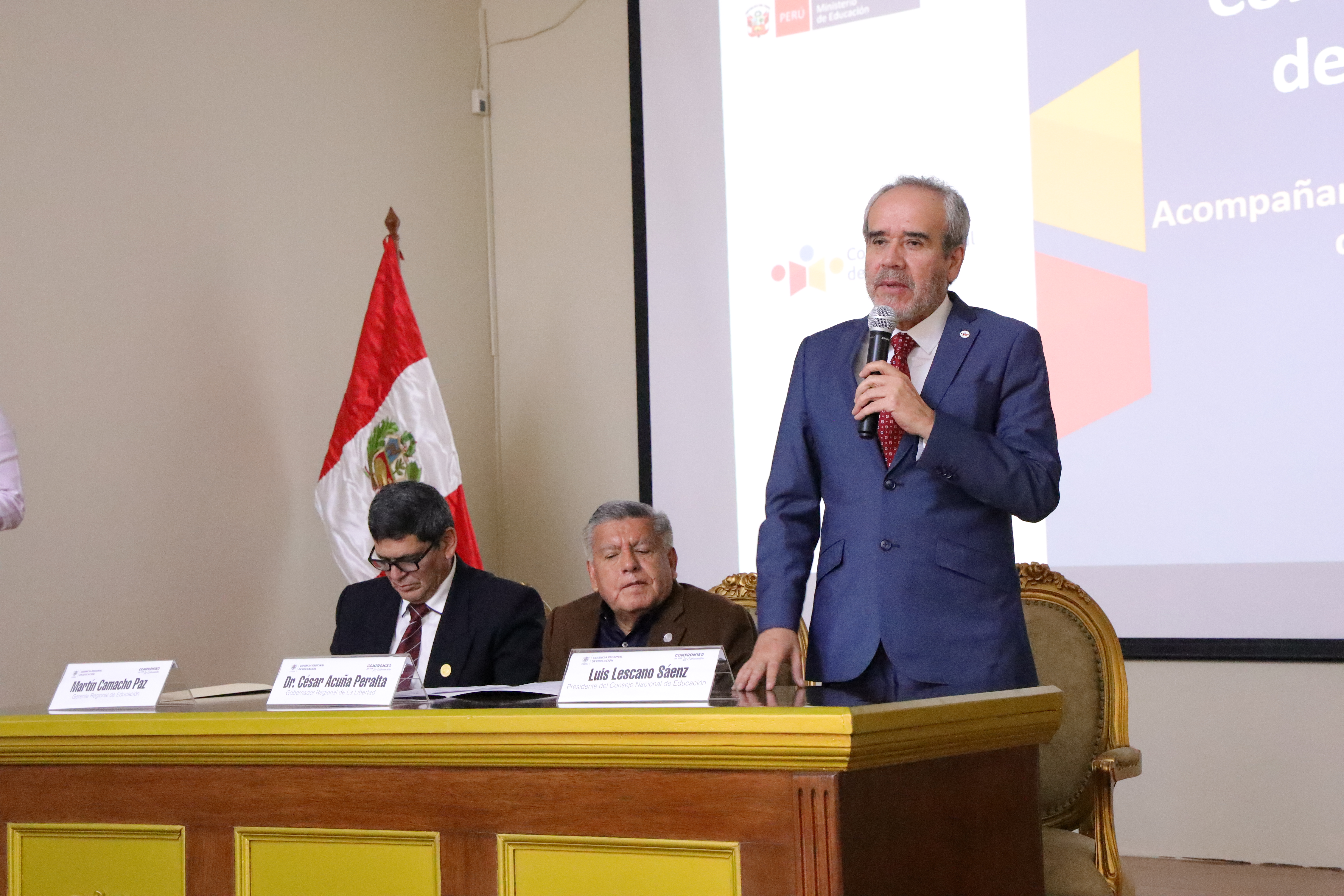 CNE participa de presentación del Modelo de Implementación del Proyecto Educativo Regional La Libertad al 2036